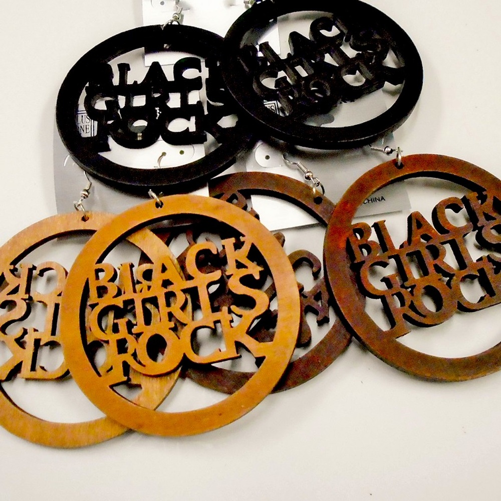 “Black Girls Rock” Wooden Earrings